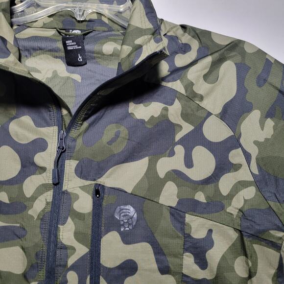 MOUNTAIN HARDWEAR KOR PRESHELL CAMO MEN Large OM7395 Lightweight Packable Rare - Picture 7 of 13